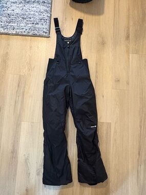 Women's Black Snow Bibs Overalls - Outdoor Gear